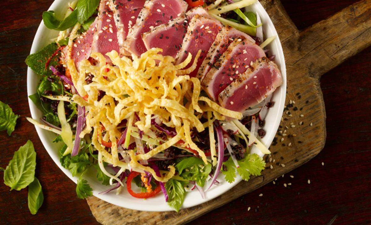 The newest Studio Movie Grill in Prosperity Village offers more food and beverage options, such as an sesame-seared ahi tuna bowl.
