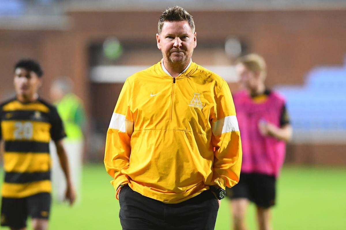 Appalachian State men’s soccer coach Jason O’Keefe led the Mountaineers to back-to-back winning seasons in 2018 and 2019 and thought the team was poised for a breakout season in 2020. Appalachian State announced it was disbanding the men’s soccer team as a cost-cutting measure on May 26, 2020.