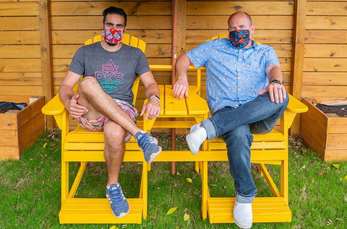 At Bottle Tree, owners Gabe Sawhney and Scott Blackwood said North Carolina’s Phase Two coronavirus regulations would allow only 12 people inside the building, but using the outdoor space opens things up to about 60 diners.
