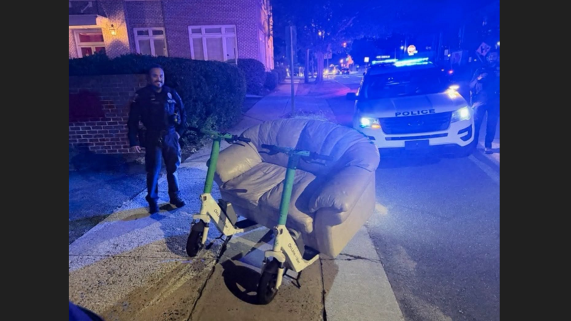 Men were driving a couch on street, Charlotte police say. ‘Yes, an actual couch’