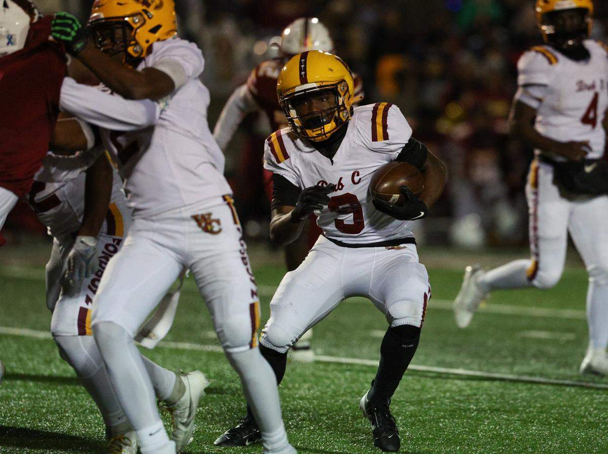 West Charlotte plays against Hickory during the NCHSAA 3A state semifinal at Hickory High School on Friday, December 13, 2024.