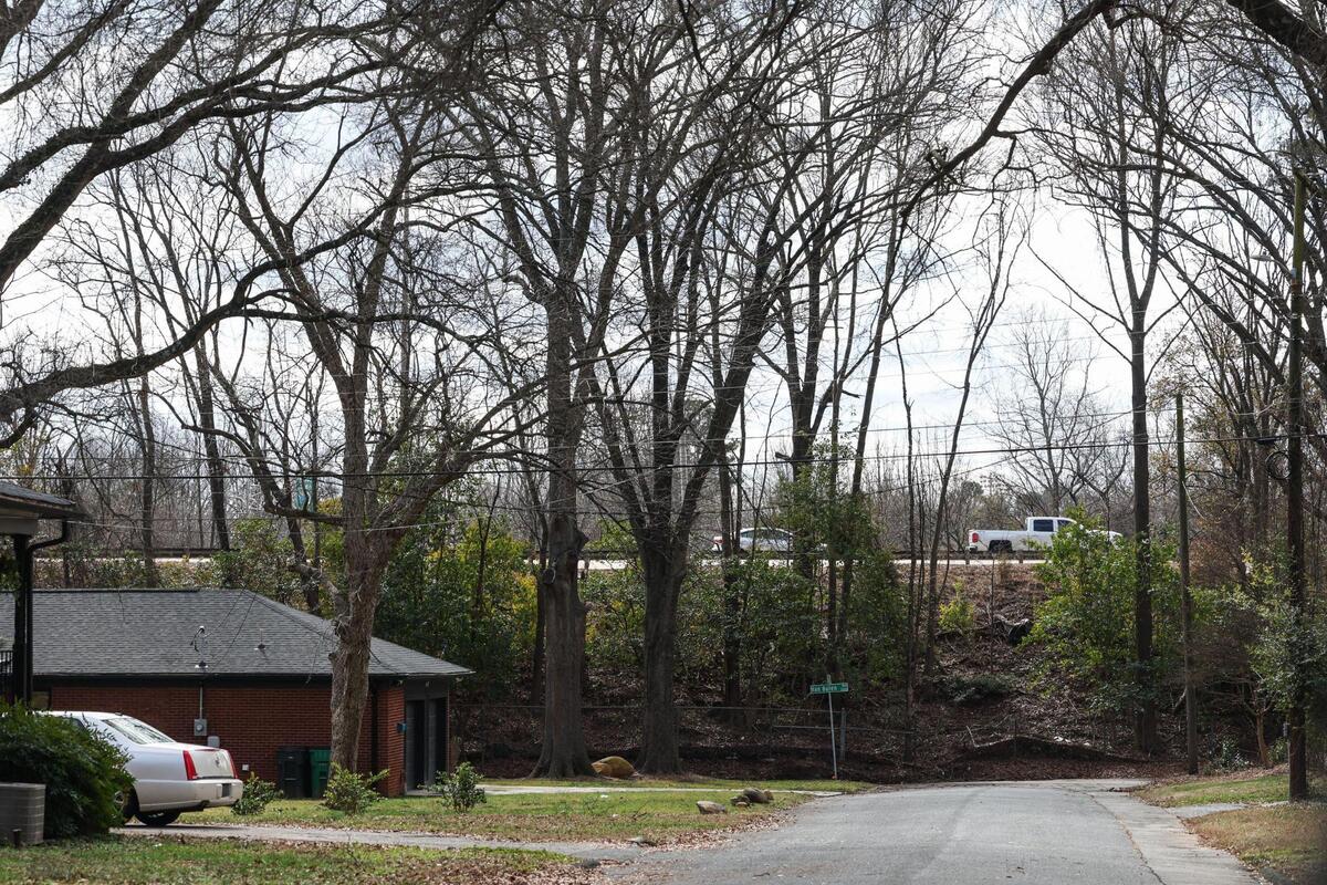 A McCrorey Heights home on Van Buren Avenue that sits right beneath Highway 16.