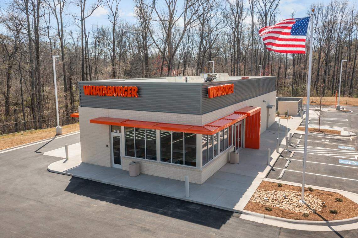 Whataburger’s Gastonia location sits at 3415 E Franklin Blvd.