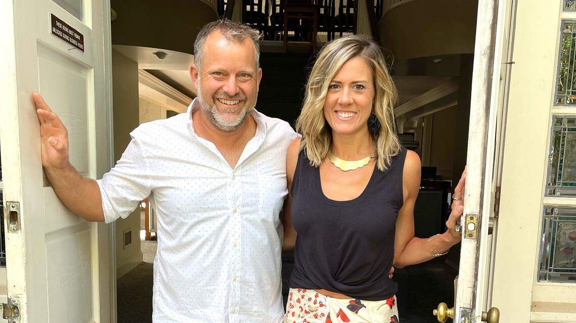 Leluia Hall owners Jeff Tonidandel and Jamie Brown.