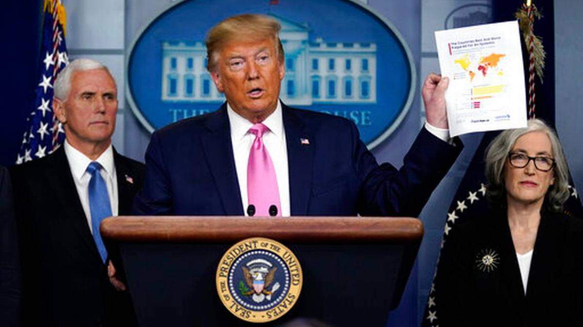 During a news conference Wednesday in Washington President Trump sought to minimize fears as he insisted the U.S. is “very, very ready” for whatever coronavirus brings.