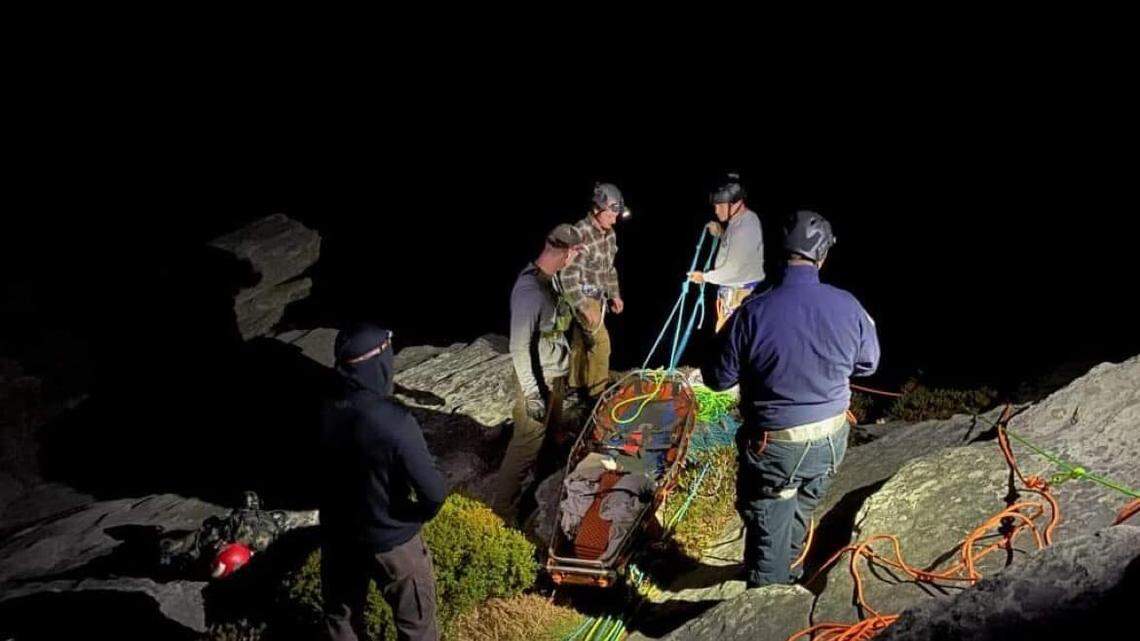 On Oct. 15, Burke Search and Rescue rescued a seriously injured hiker from Hawksbill Mountain in Linville Gorge, North Carolina.