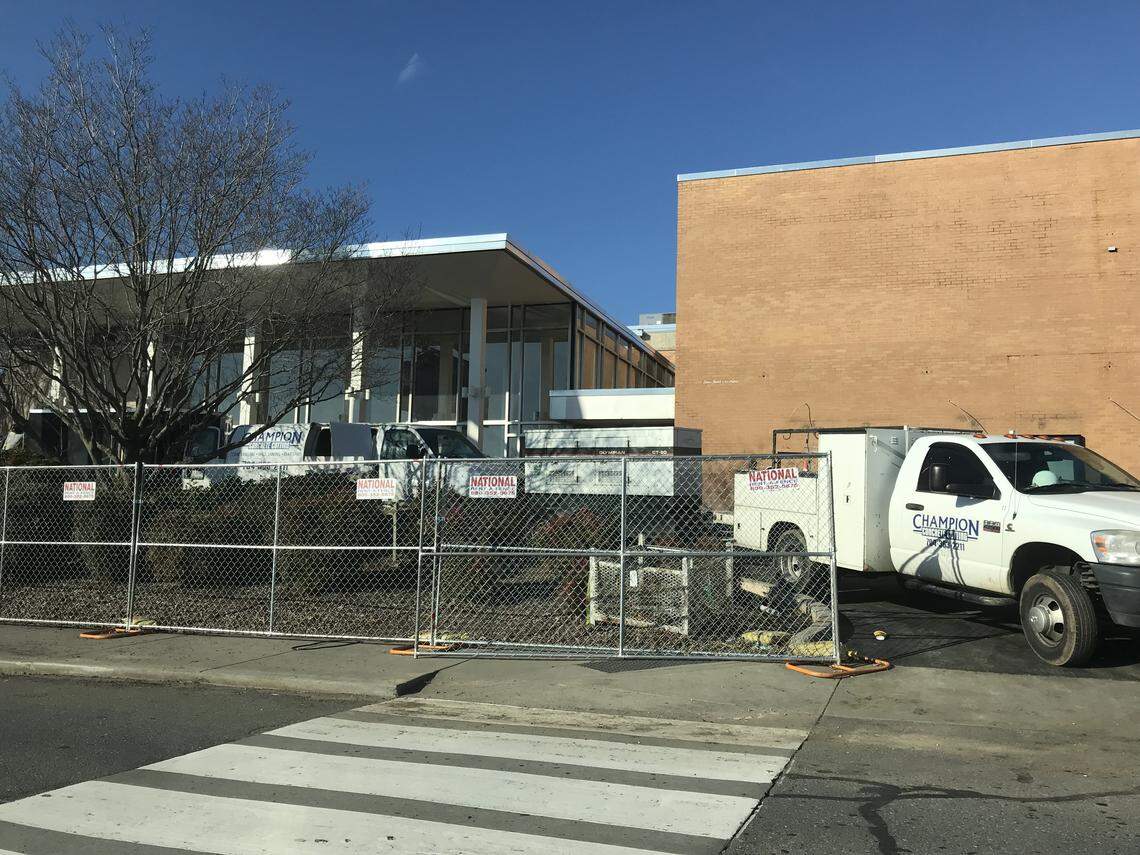 Renovation work is underway at the AMC-owned movie theater that open this spring at the old Park Terrace spot at Park Road Shopping Center.