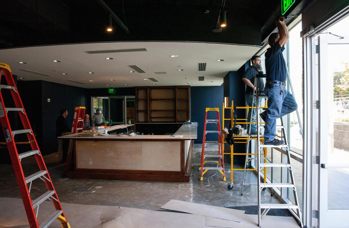 Inside the Middle C Jazz club on Monday, October 28, 2019 in uptown Charlotte.
