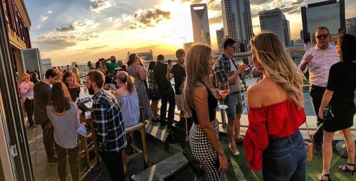 Guests at Fahrenheit located in uptown Charlotte. 