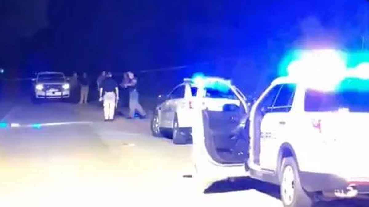 Site of the investigation into the shooting of a deputy in Caldwell County.