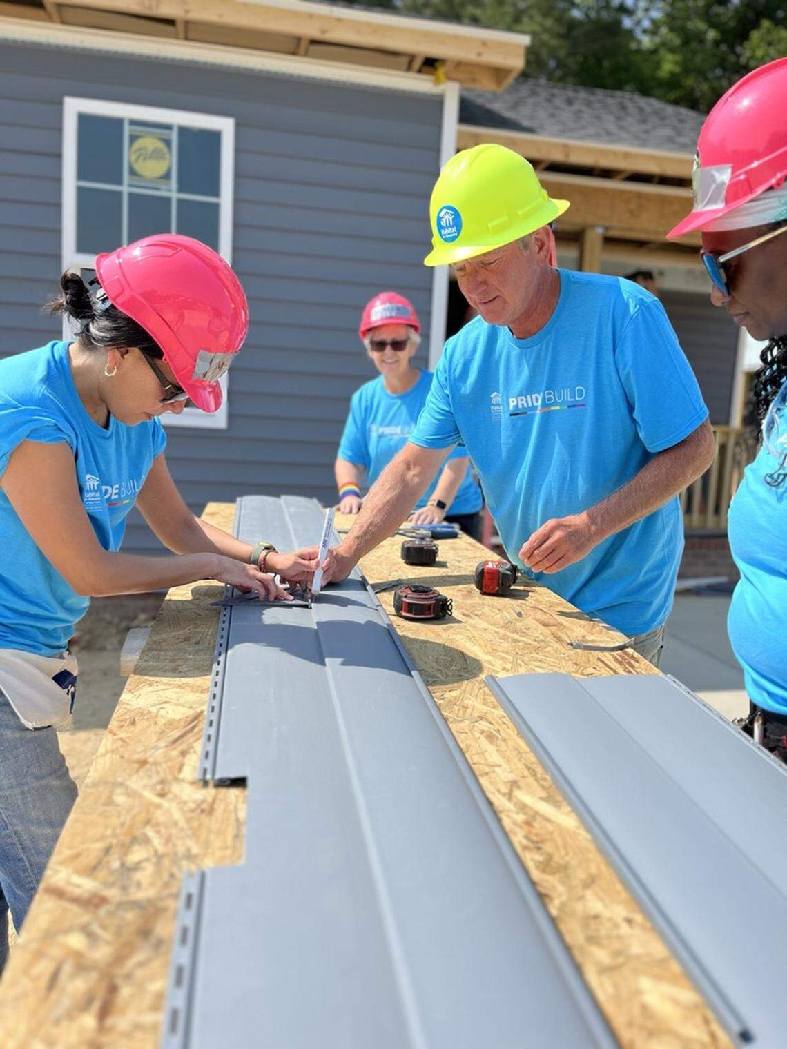 Wake County’s Habitat for Humanity and its volunteers gathered in June to participate in its second ever Pride build.