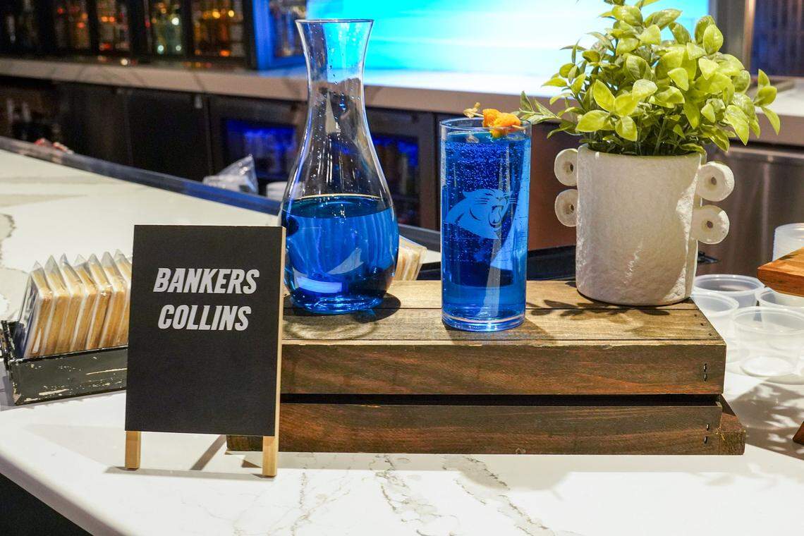 Now offered in certain parts of Bank of America Stadium is a new drink called Bankers Collins.