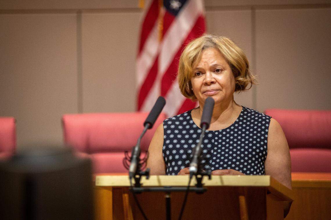 Mayor Vi Lyles advocated for a 1-cent sales tax for mobility projects Friday.