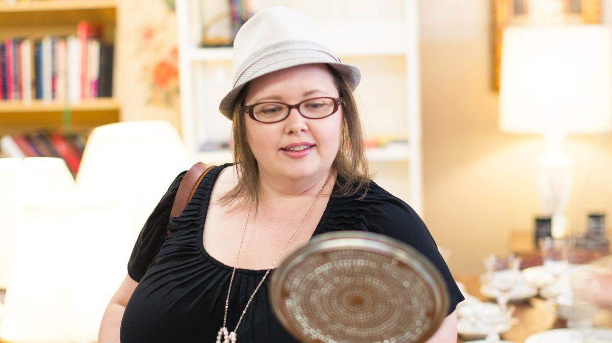 Sarah Ramberg of Belmont, N.C., writes a blog Sadie Seasongoods, encouraging people to upcycle and shop at second-hand stores.