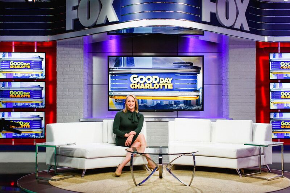 Page Fehling on the set of “Good Day Charlotte.”