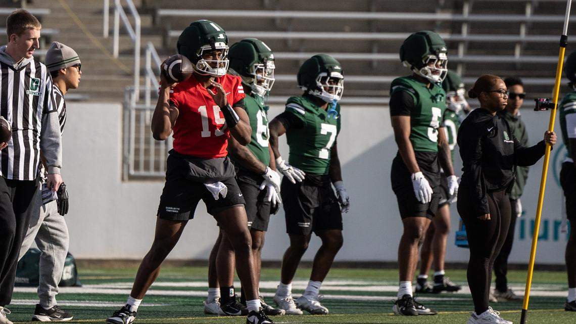 ‘Unbelievable energy’ as Charlotte 49ers open spring football practice