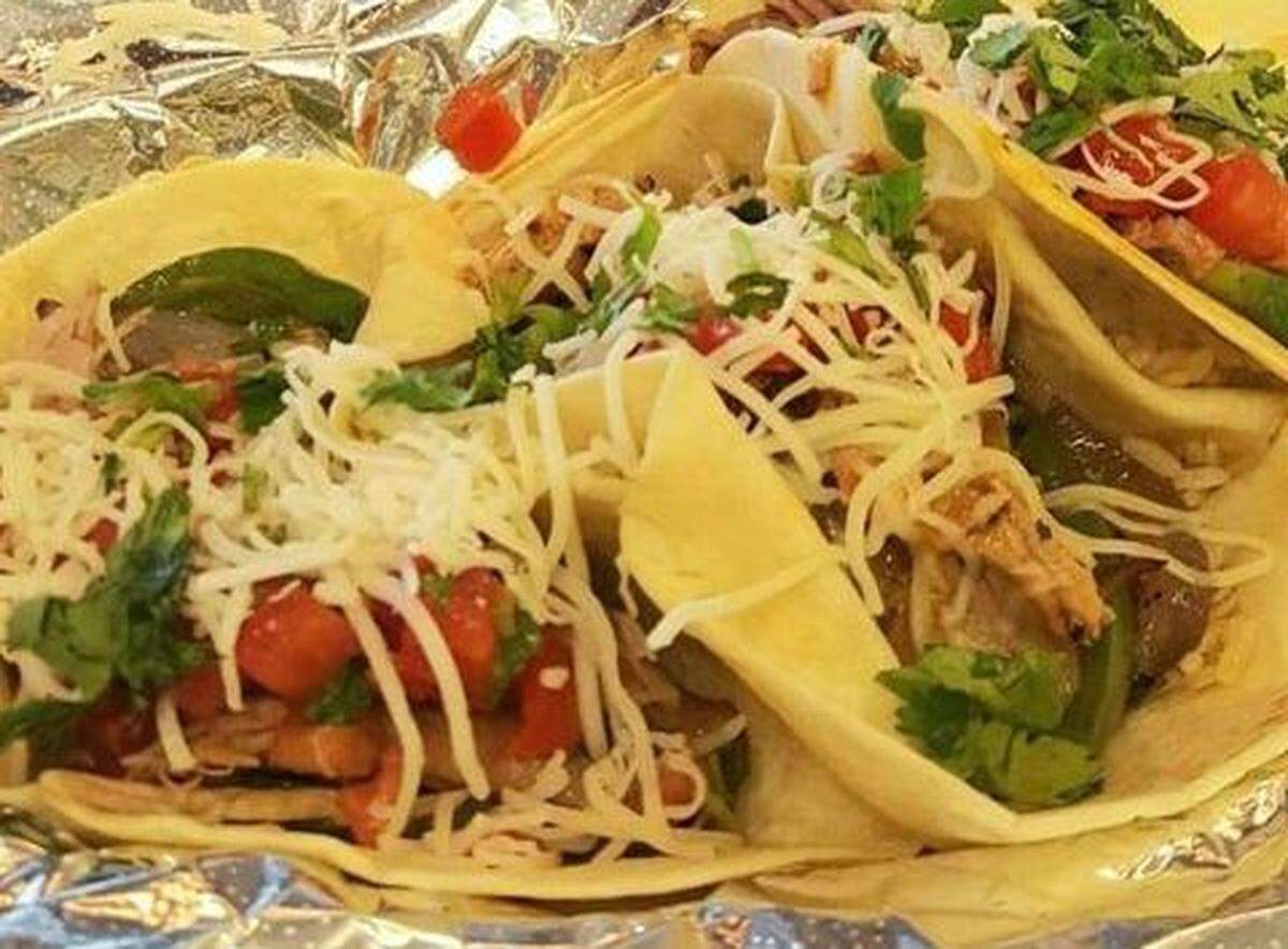 Picante Mexican Grill serves street tacos, including Herb Chicken, Buffalo Chicken, BBQ Chicken, Ground Beef or Homemade Bean.