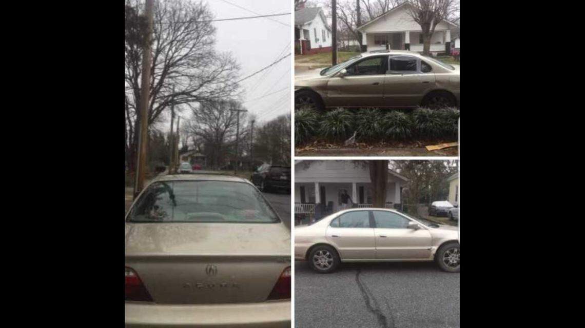 Police are looking for this car, a Gold 2000 Acura 3.2 TL with North Carolina tag number FES4626. It was last seen driving southbound from 1100 South Main St. in High Point