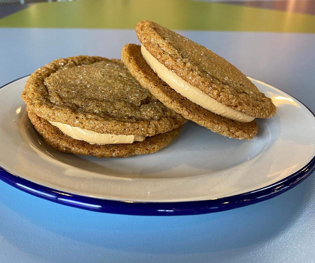 Chef Alyssa’s Kitchen’s Christmas offerings include Gingerbread Whoopie Pies with caramel cream filling.