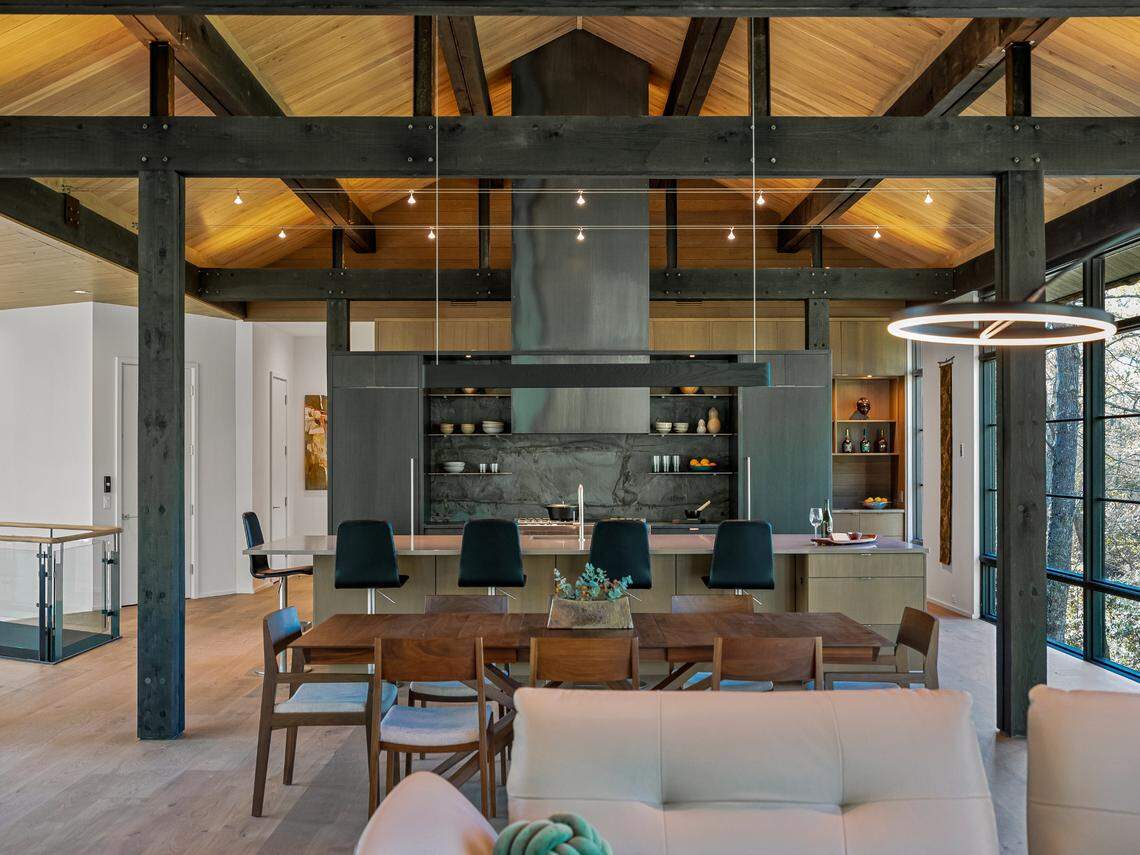 The interior of the breathtaking home is over 5,800 square feet.