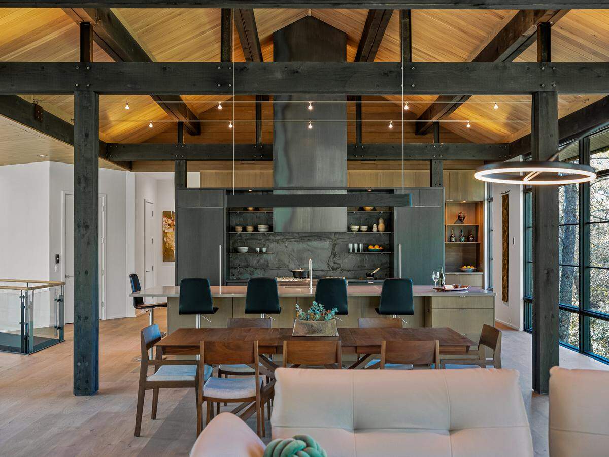 The interior of the breathtaking home is over 5,800 square feet.