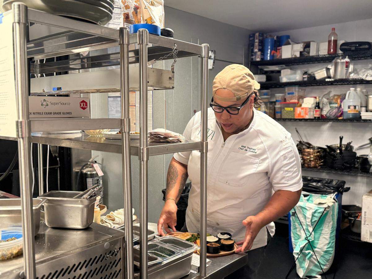 Chef de Cuisine Whit Thomas is an absolute wizard in the kitchen at Mazi.