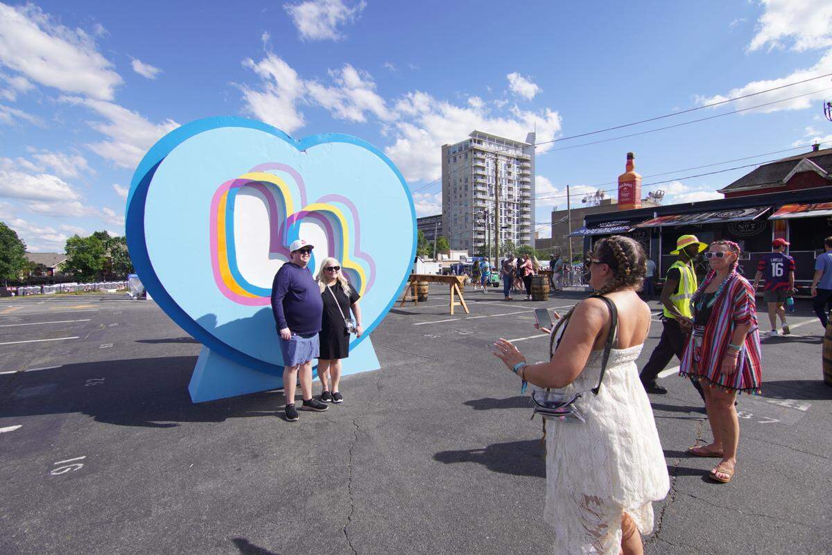 Fans at Lovin’ Life Music Fest in Charlotte on Sunday, May 4, 2025.