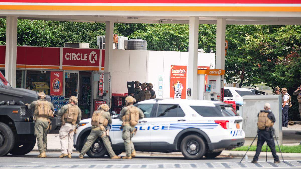 Charlotte-Mecklenburg police SWAT negotiators were at a gas station near SouthPark Mall on Monday morning, July 29, 2024. The situation was peacefully resolved.