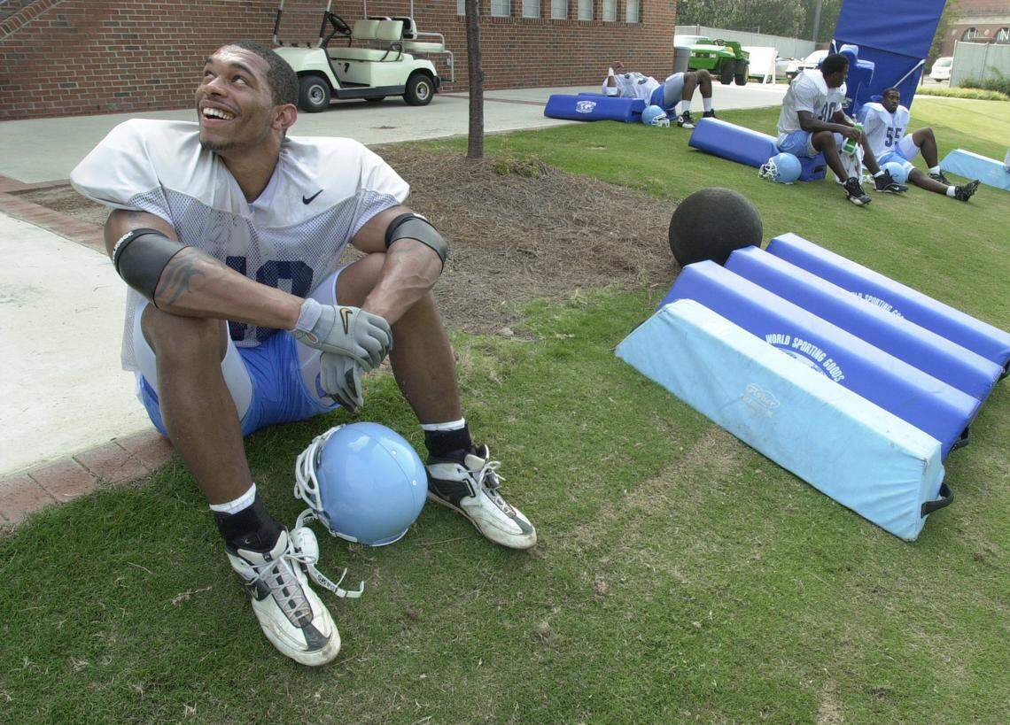 In August 2001, Julius Peppers readied for another football season at North Carolina. Following that season, the collegiate All-American was drafted No. 2 overall by his home state Carolina Panthers in 2002.