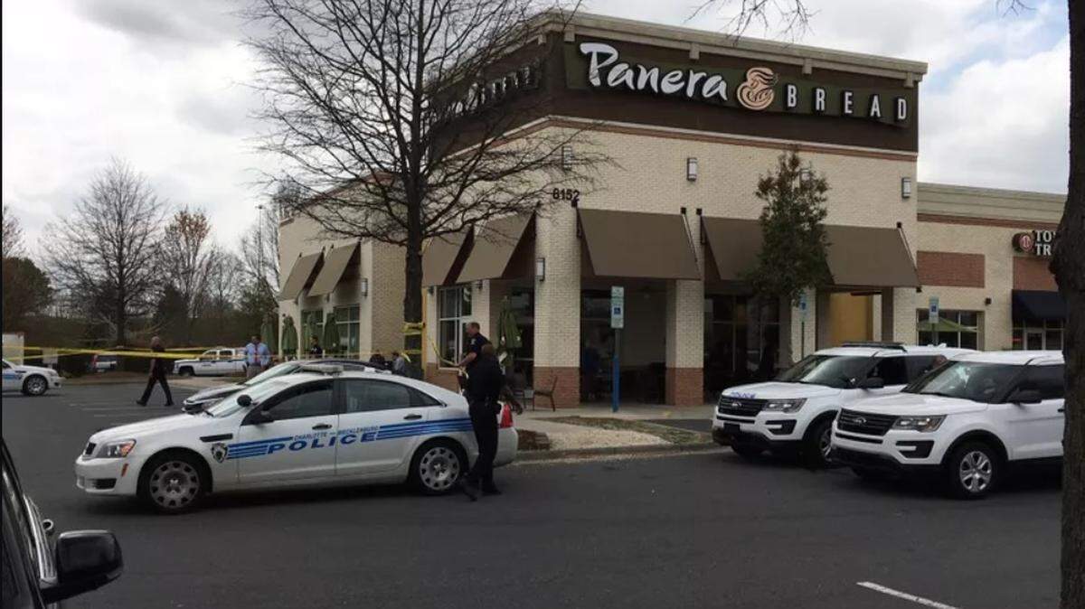 Charlotte-Mecklenburg Police are investigating after a man was found dead with gunshot wounds in a car near a southwest Charlotte Panera Bread. The body was found in the parking lot of a shopping center.