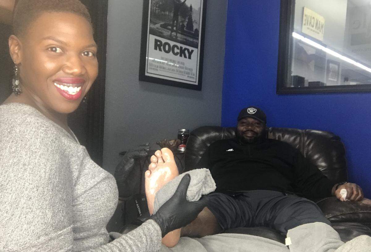 Sheena Pickett owns AlphaMale Nail Care.