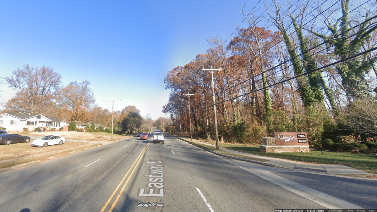 The crash happened around 11:30 a.m. in the 1800 block of Eastway Drive, CMPD said in a news release.