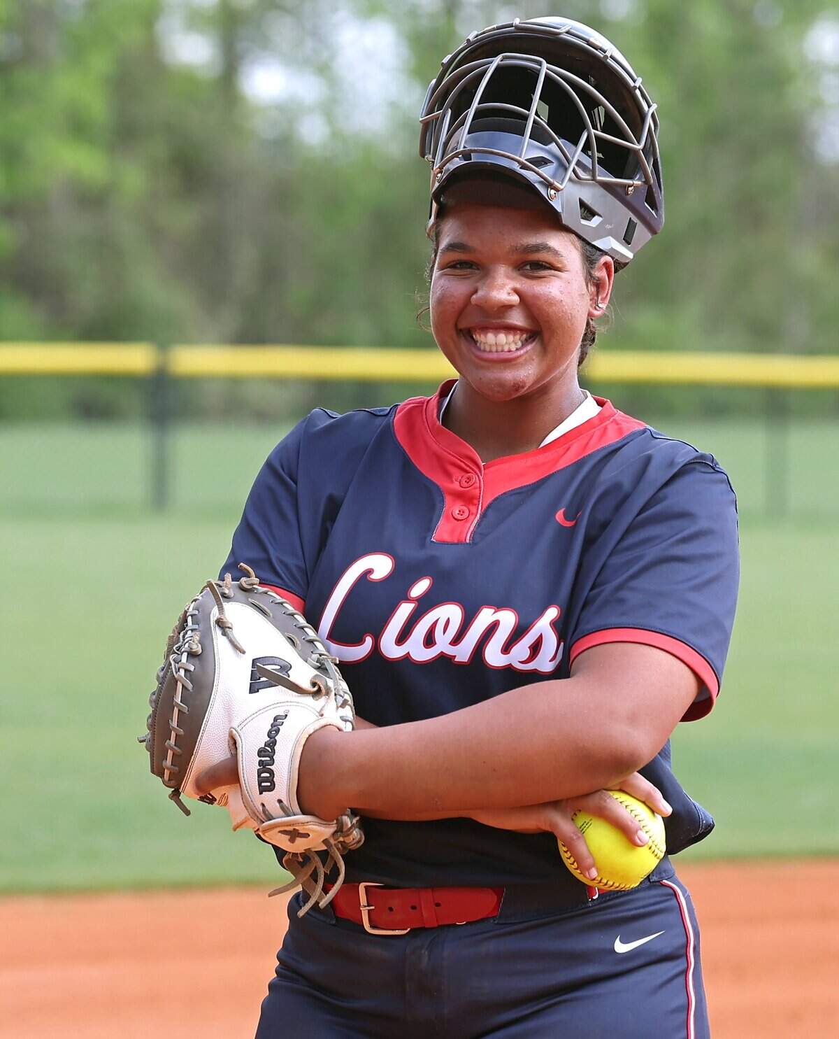 Covenant Day softball player Avery Houseton on Wednesday, April 1, 2026. Houseton is planning on playing softball for the Charlotte 49ers.