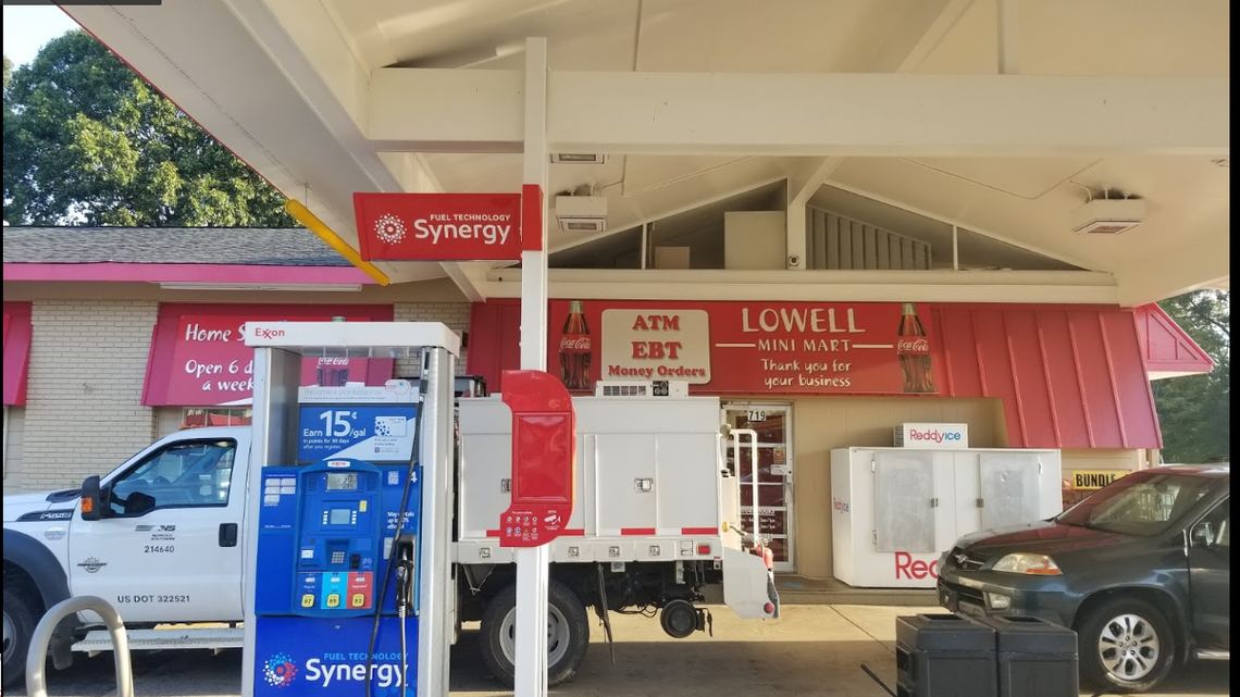 This is where Lloyd Dockery bought his winning ticket in the town of Lowell, North Carolina