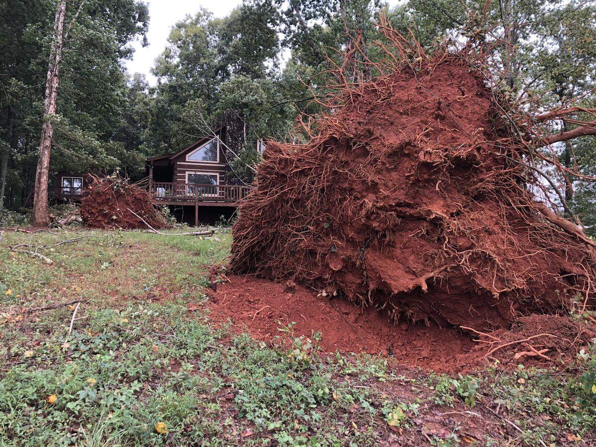 Severe storms, spawned by the remnants of Tropical Storm Fred, hit Iredell County on Tuesday, Aug. 17, 2021. Trees and power lines fell, and at least two tornadoes were confirmed in an area north of Charlotte.
