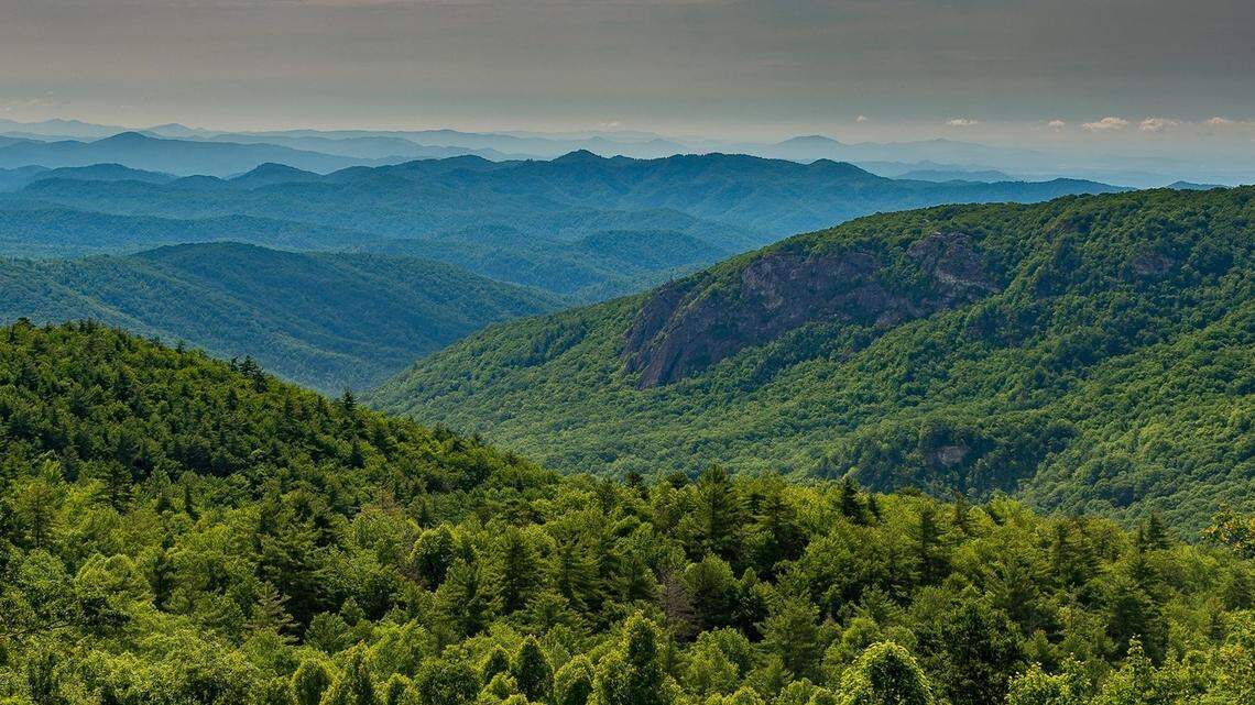 The Appalachian Mountains of western North Carolina have sporadic minor earthquakes, due to old fault lines, experts say.