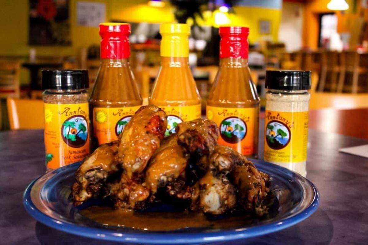 Anntony’s All Purpose Island Sauce and seasonings are available for retail purchase at Anntony’s at the Landing.