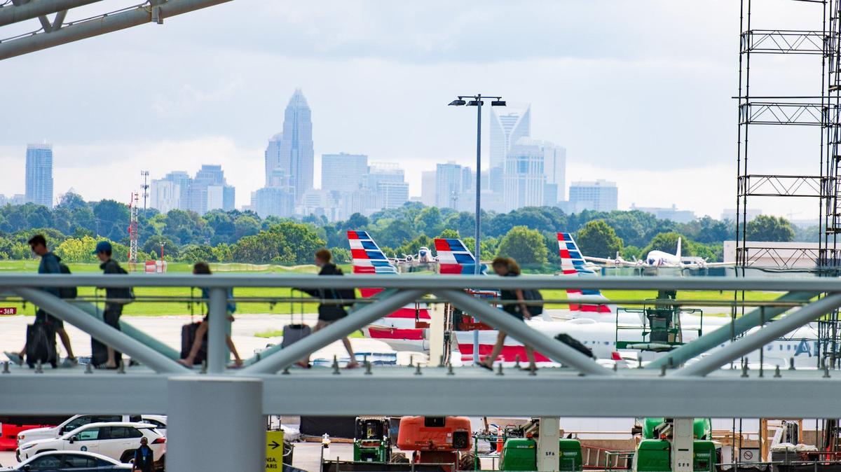 Charlotte Douglas International Airport is conducting an emergency drill on Wednesday with federal and local first responders.