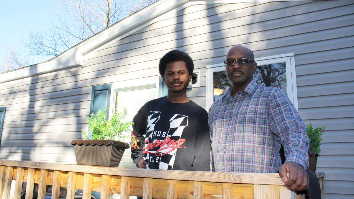 Stephen Bolden, right, and his son Devin.