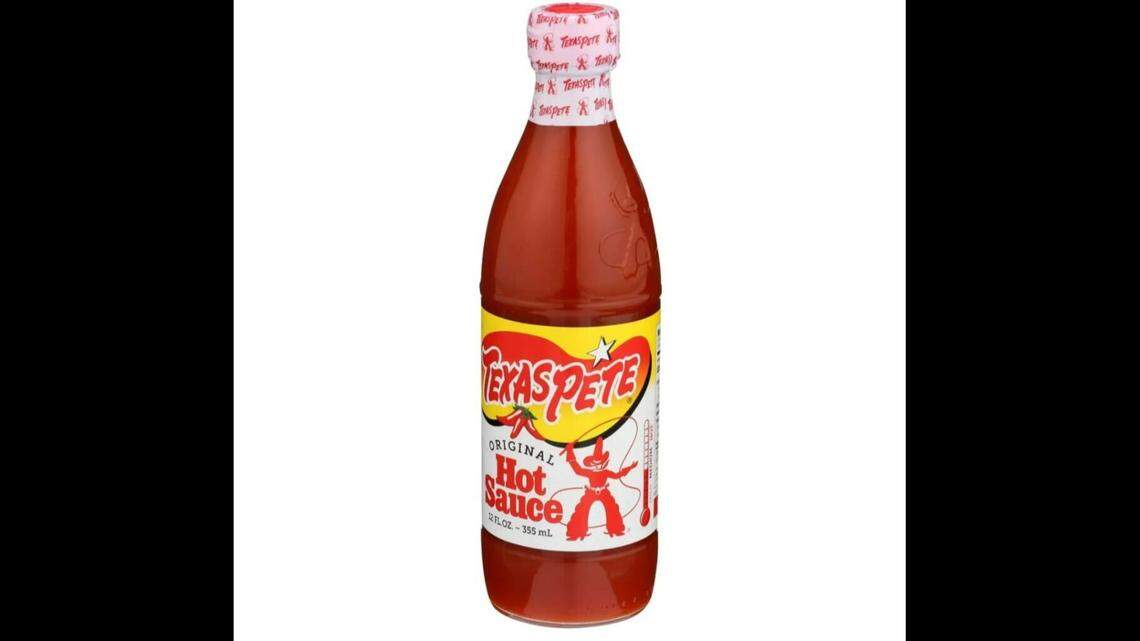 A photo of Texas Pete’s Original Hot Sauce is included in White’s lawsuit.