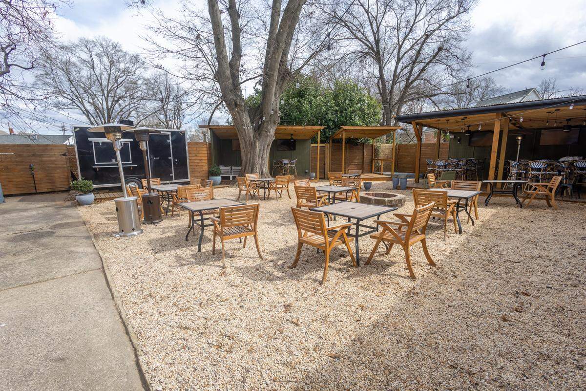 The patio at Kaya Gastrolounge in Belmont is large and includes an outdoor bar. It was voted best patio in 2024 by CharlotteFive readers when it was part of The Bottle Tree.