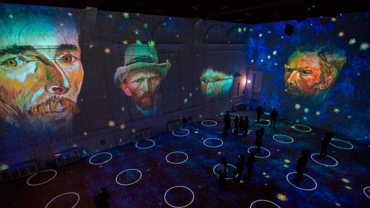 Become one with famous works at the Immersive Van Gogh exhibit.