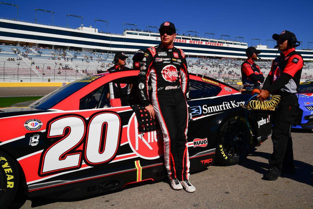 NASCAR Cup Series driver Christopher Bell (20) during qualifying for the South Point 400 at Las Vegas Motor Speedway.