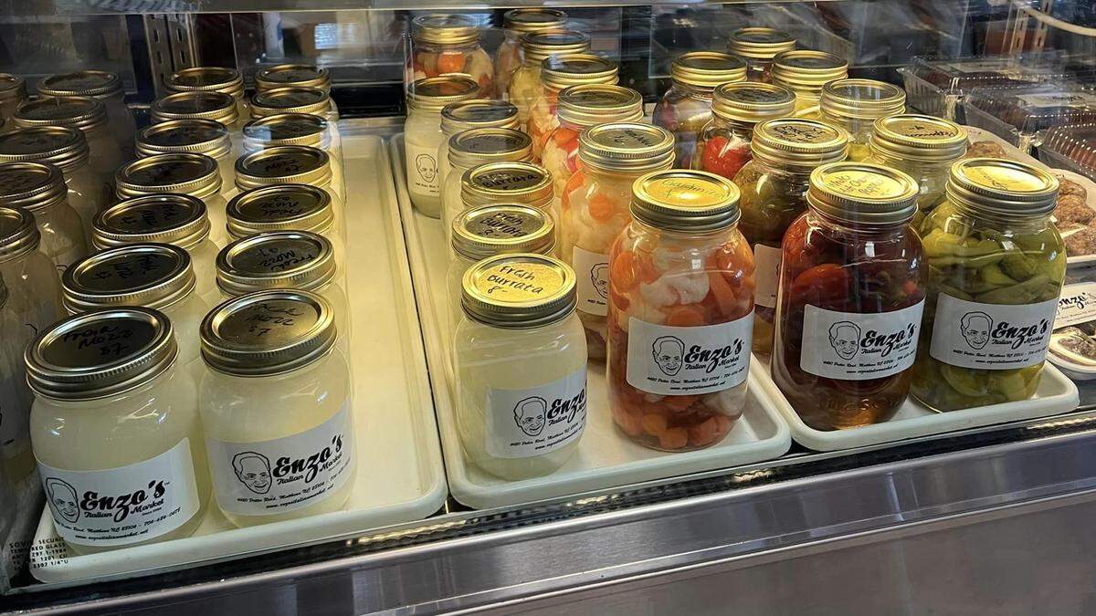 You’ll find fresh cheeses, pickled items and more at Enzo’s.