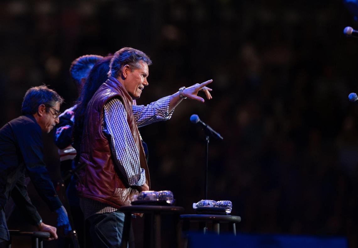 Randy Travis makes an appearance during Concert for Carolina in Charlotte, N.C. on Saturday, October 26, 2024.