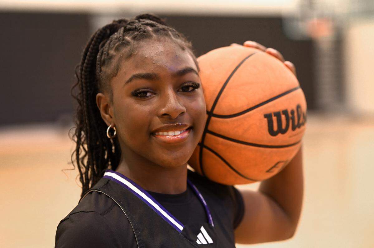 All Observer girl’s basketball team member Oshauna Holland on Wednesday, March 13, 2024.