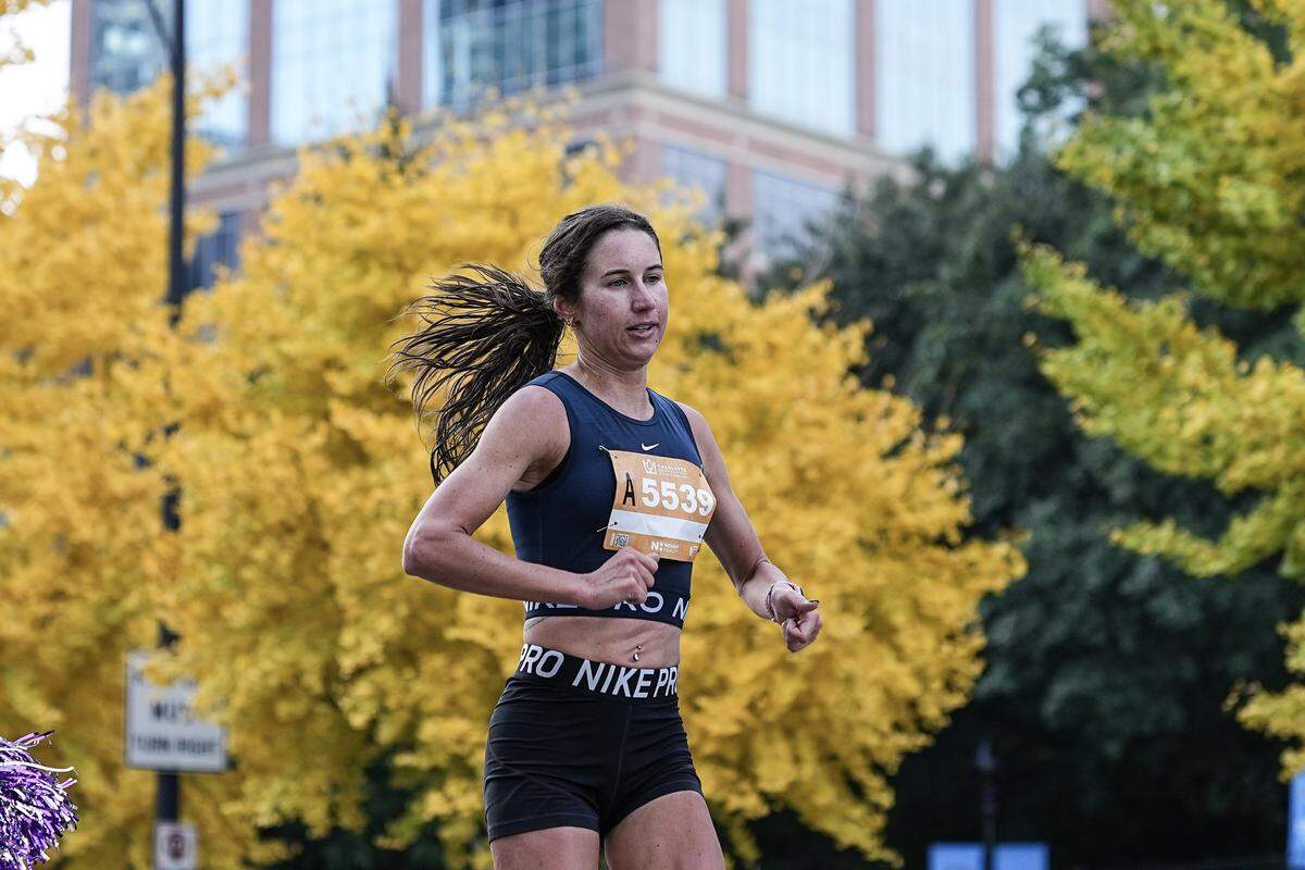 Participants compete in the Novant Health Charlotte Marathon Saturday, Nov. 15, 2025, in Charlotte, N.C.