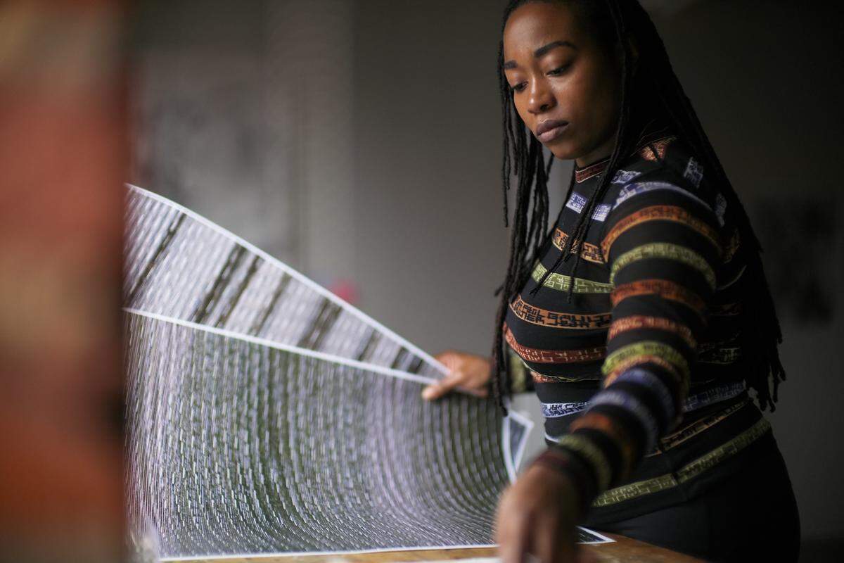 Fall 2020 McColl Center artist-in-residence Zalika Azim. The center is celebrating its 25th anniversary now.
