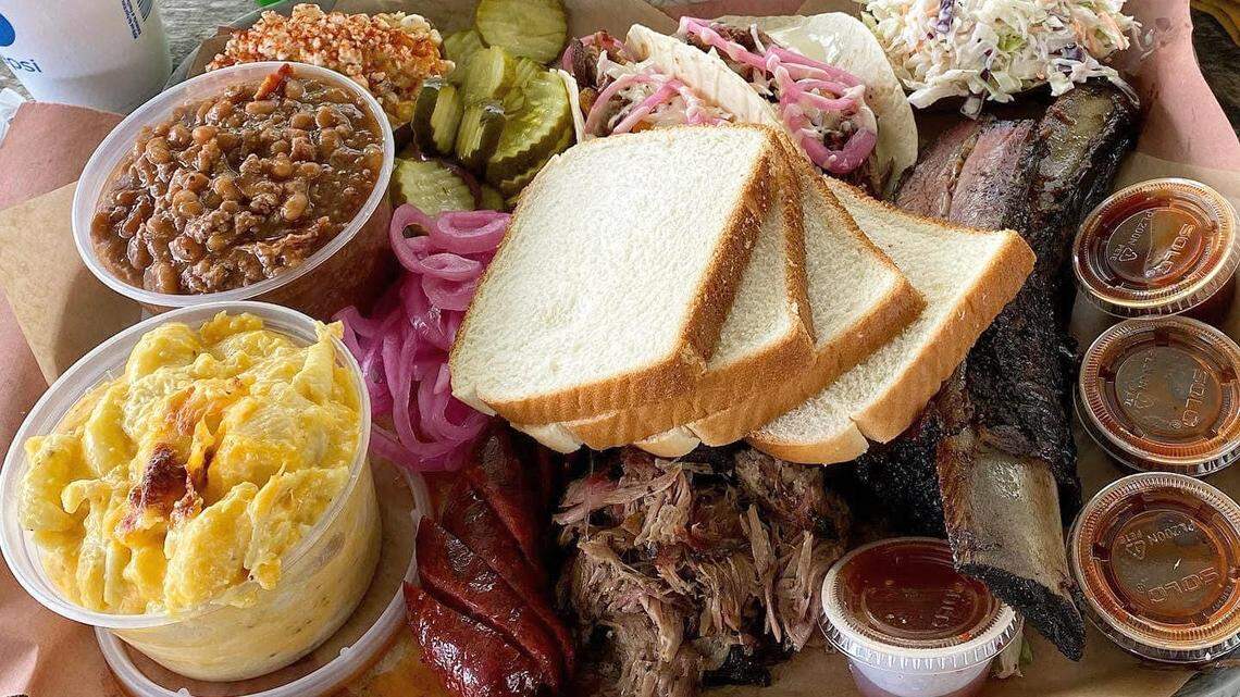 Jon G’s Barbecue in Peachland has customers lining up to taste its Texas-inspired barbecue, including brisket, pulled pork and coleslaw.