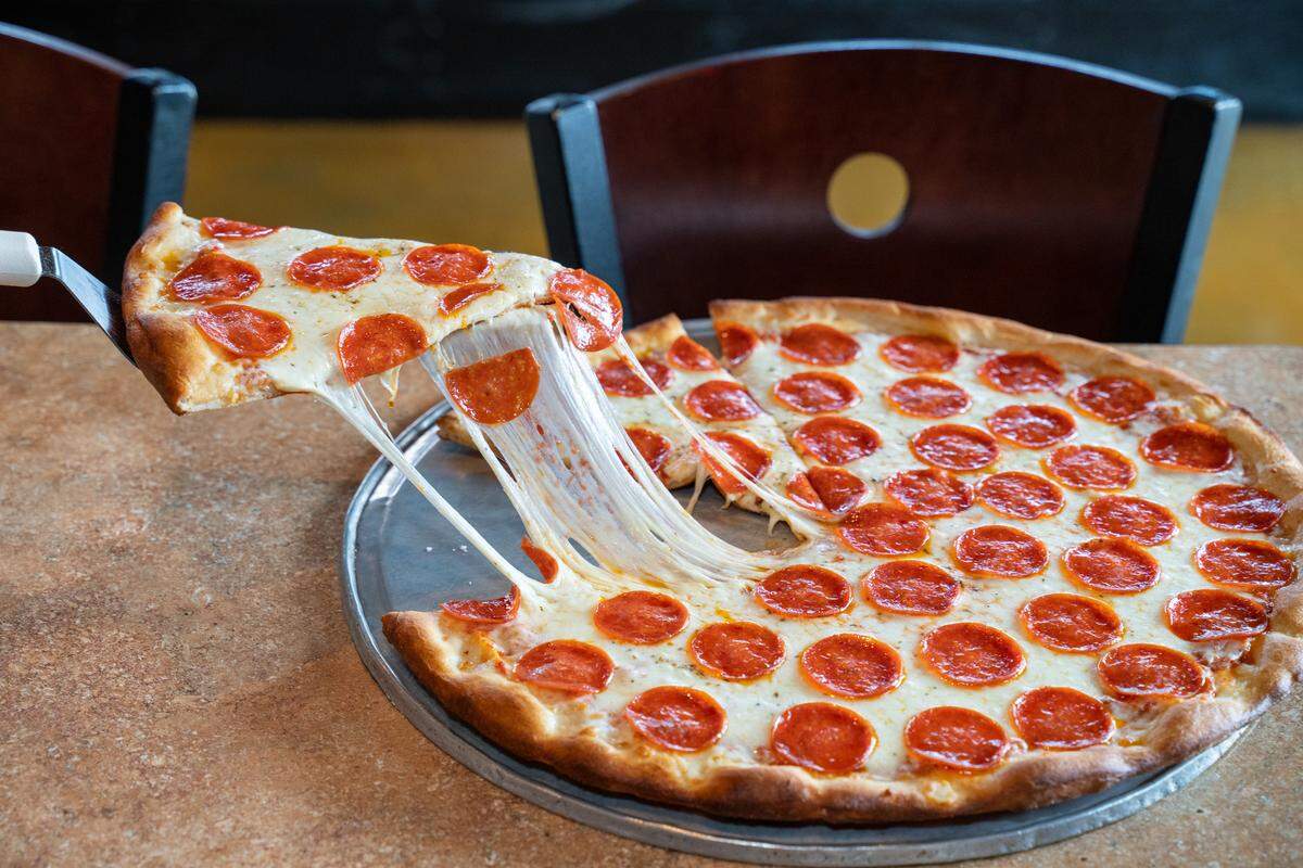 Hawthorne’s Pizza on 7th Street in Elizabeth has a classic New York style pizza that folds perfectly and has gobs with cheese.